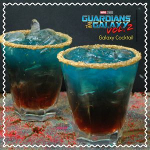 With Guardians of the Galaxy Vol. 2 in theaters this past weekend, I thought it fitting to make a Galaxy Cocktail recipe to celebrate.