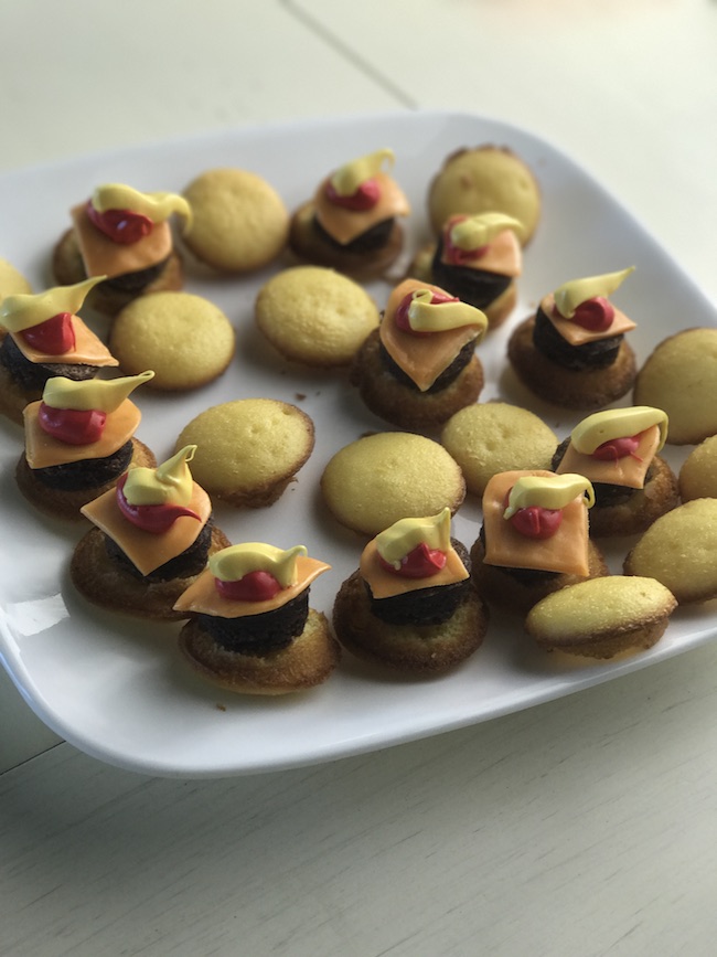 The Mini Hamburger Cupcakes Recipe is just too cute. Check out our Mini Ice Cream Cone Cupcakes recipe for our Country-Fried Krystal BBQ party.