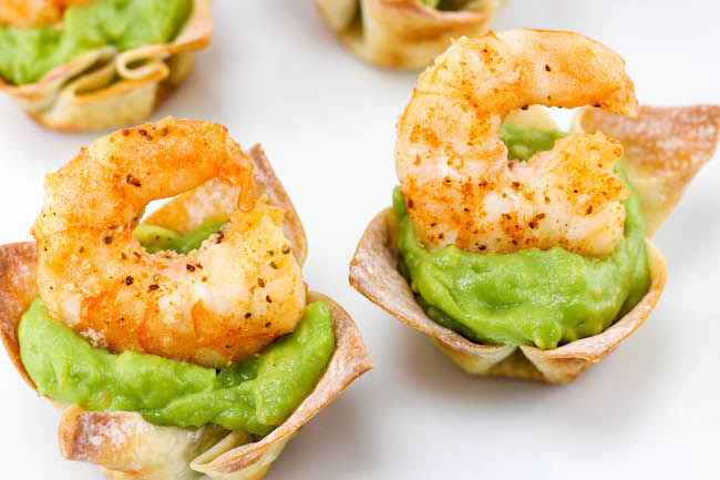The Weight Watchers Shrimp and Guacamole Wontons recipe is not only easy to make but keeps me on plan without going over with 2 smart points per 2 wontons.