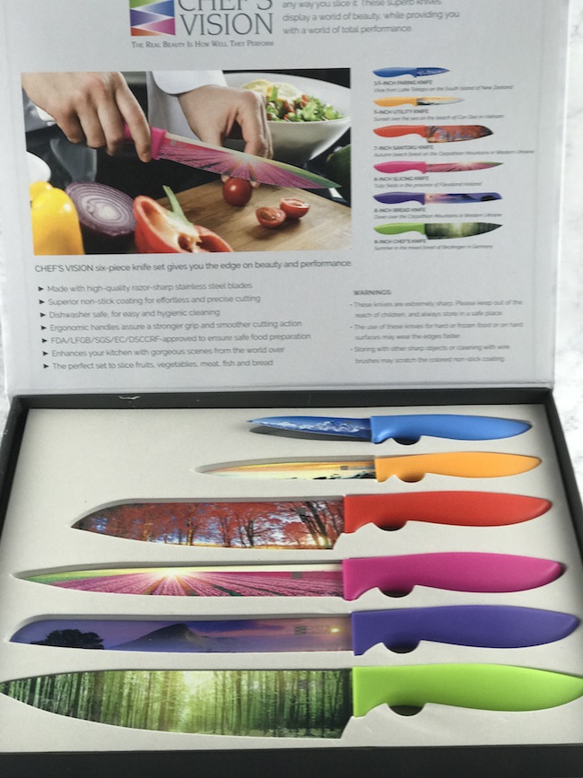 Chef's Vision 6-Piece Landscape Series Kitchen Knife Set