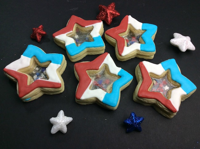Stained glass star fireworks cookie recipe
