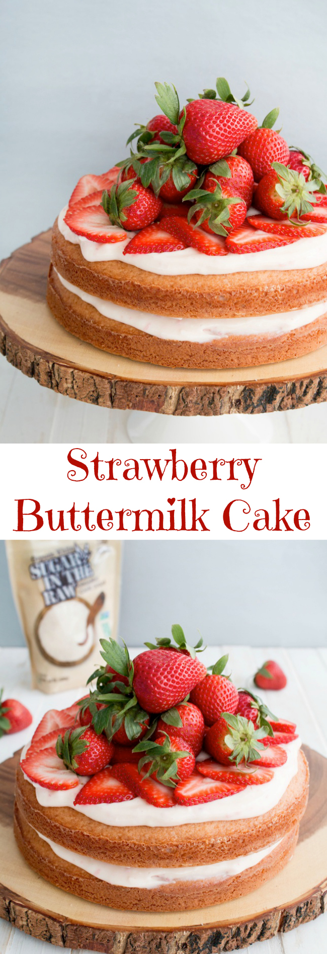 There are so many strawberry recipes but one of my favorites is the Strawberry Buttermilk Cake recipe featuring Sugar In The Raw Organic White®.