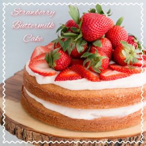 There are so many strawberry recipes but one of my favorites is the Strawberry Buttermilk Cake recipe featuring Sugar In The Raw Organic White®.