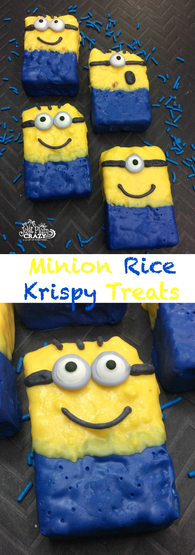 Here we have another Minion recipe with a Minion Rice Krispy Treats recipe. Who doesn't love the minions! I am looking forward to seeing Despicable Me 3.