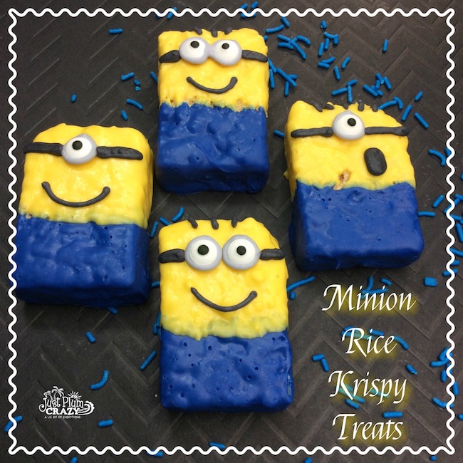 Here we have another Minion recipe with a Minion Rice Krispy Treats recipe. Who doesn't love the minions! I am looking forward to seeing Despicable Me 3.