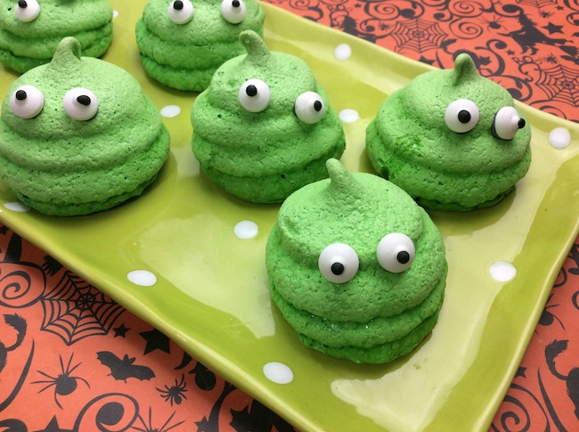 This Monster Slime Cookie recipe are just the cutest little monsters. The kids will fall in love with them. They make the perfect Halloween party treat. 