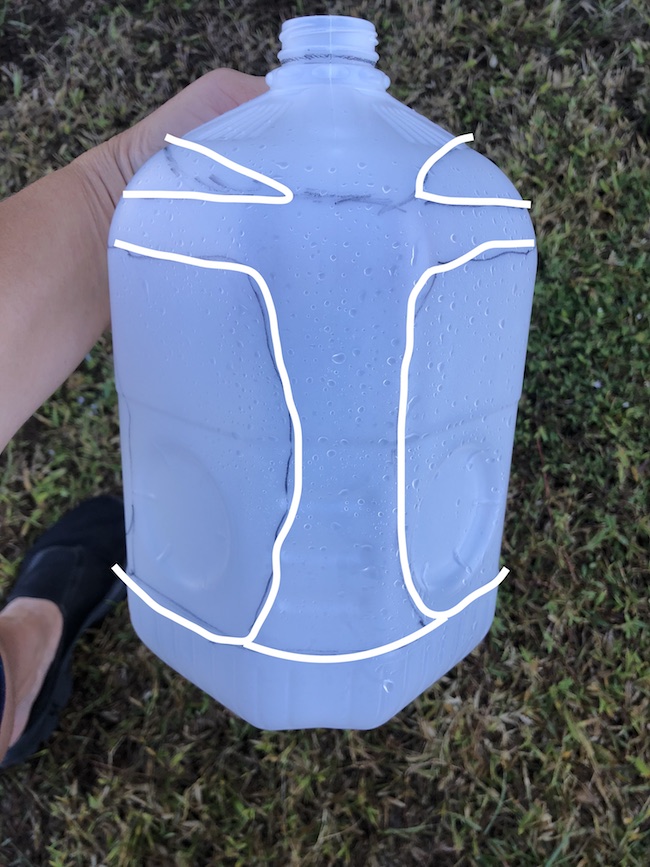 I can use the Milk Jug Angel on my table as a decoration on top of a flameless candle and the light shines through or as a tree top decoration.