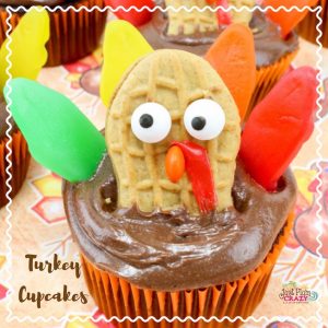 I am thankful for Thanksgiving Turkey Cupcakes recipe. What's Thanksgiving without dessert?Chocolate, Peanut Butter, Swedish Fish and more!