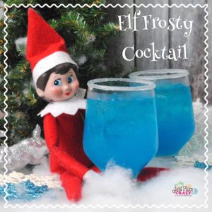 It's Elf on the Shelf time and maybe you might need a little pick me up to get you through the month. So we are sharing an Elf Frosty Cocktail Recipe.