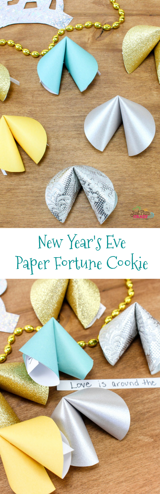 The Paper Fortune Cookies Craft is another fun party craft and favor for parents and kids to make for their New Year's Eve party celebration.