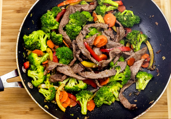 Seeing as it's National Gluten Free Day, we are sharing another gluten free recipe. Beef Stir Fry with assorted veggies can also be made in a Gluten Free and Paleo version.