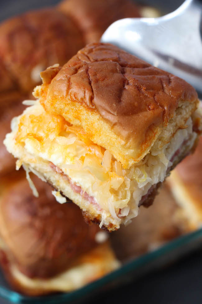Since I don't have a pastrami sandwich recipe, we are sharing a Corned Beef Reuben Sliders recipe which you can also use for other holidays besides St. Patrick's Day like the big game coming up in a couple of weeks or even a summer picnic.
