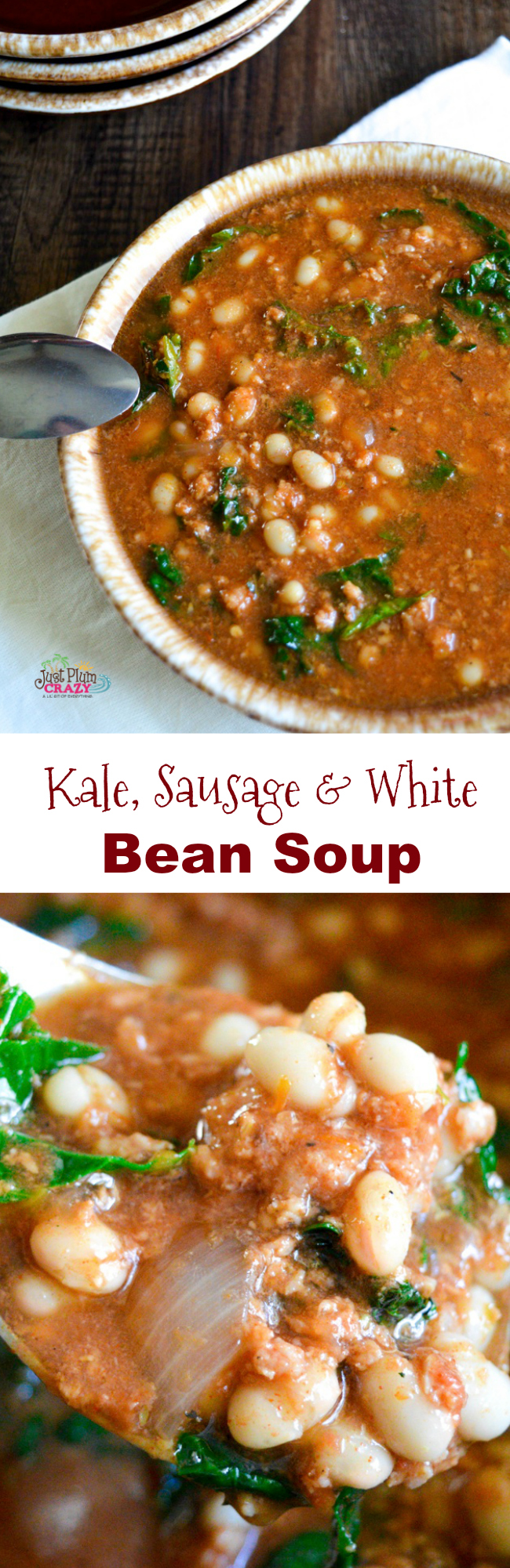 Slow cooker kale and sausage soup recipe
