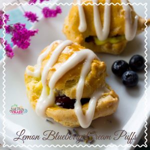 Today is National Cream Puffs Day! So of course we are sharing one of our favorite cream puffs recipe, Lemon Blueberry Cream Puffs recipe to be exact.