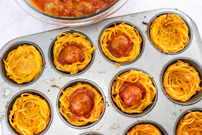 Earlier today we shared a cold Pizza Pasta Salad recipe and now have Spaghetti and Meatball Snack Cups recipe that is perfect for the kids after school or when you're in a hurry.