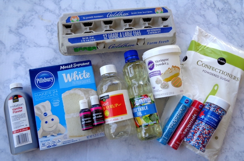 Ingredients for baked donuts recipe.