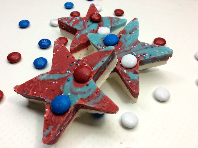 Head out to the local park with a picnic basket in hand for the 4th of July. The Patriotic Fudge Recipe is perfect to take with you.