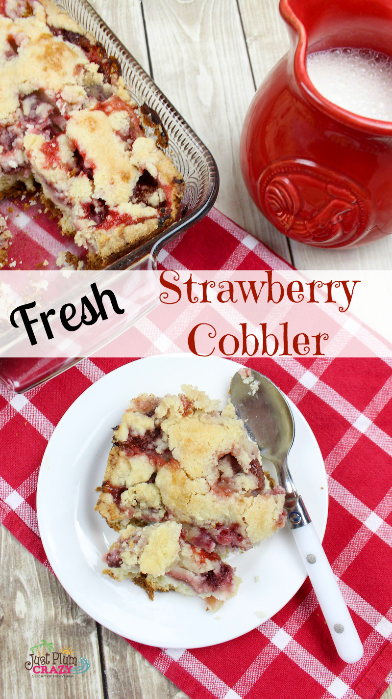 Strawberry season is here in the Northeast and we are sharing another one of our favorite strawberry recipes. The Fresh Strawberry Cobbler Recipe is perfect for any occasion.