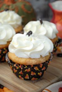 Pumpkin Vanilla cupcake with a touch of Pumpkin Spice rolled into one Pumpkin Spice Latte Cupcake! You will FALL in love with our best cupcake recipe.