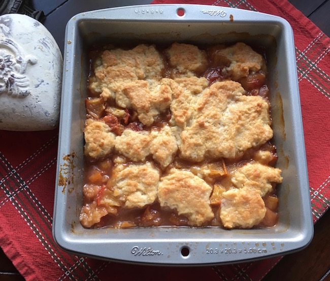 Happy National Peach Month! Nothing says “summer” like a warm peach cobbler recipe made with the freshest, juiciest peaches you can find. 