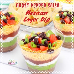 The Ghost Pepper Salsa Mexican Layer Dip Individual Cups Recipe is super easy. Now is the time to stock up on Mrs. Renfro's Ghost Pepper Salsa. 